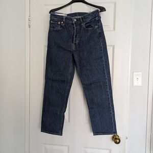 GAP Women's Dark Blue Ankle Jeans